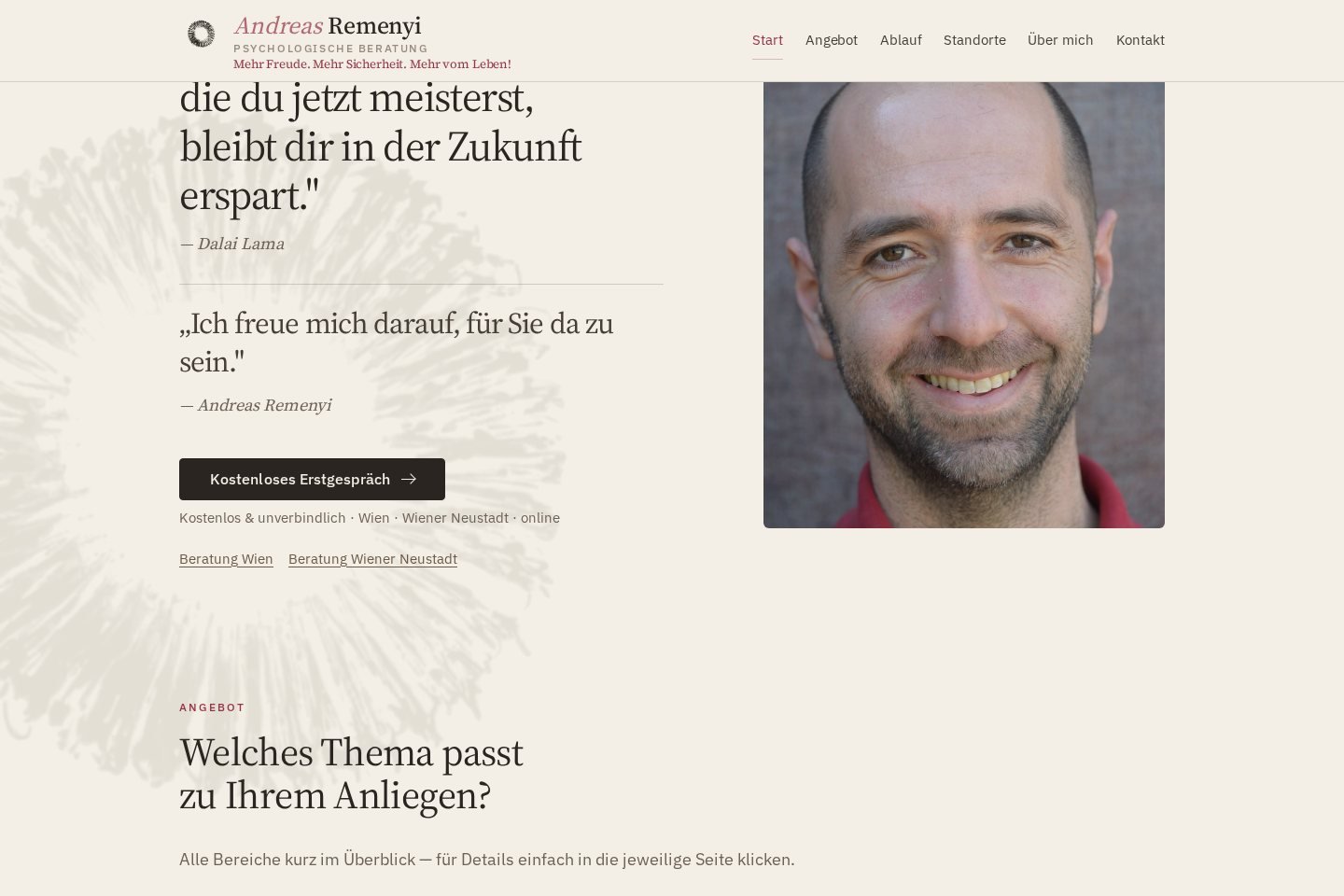 Screenshot von Andreas Remenyi